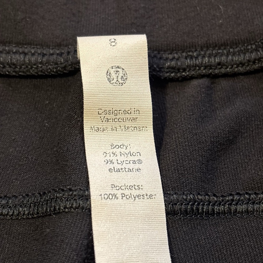 Lululemon Ready to Rulu Jogger Crop Women's 8 Black Drawstring Athleisure W6BEWS - Picture 7 of 11